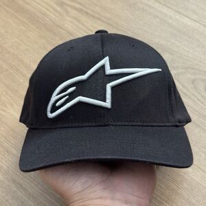 Alpinestars Mens Flexfit Fitted Hat Cap - Black - Size Large/XL - 7 1/2
